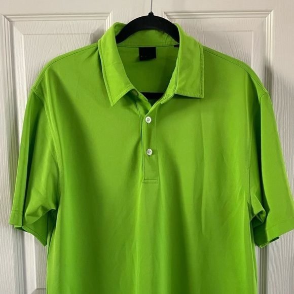 Dunning Golf Lime Green Polo, Sz Large - Picture 3 of 15